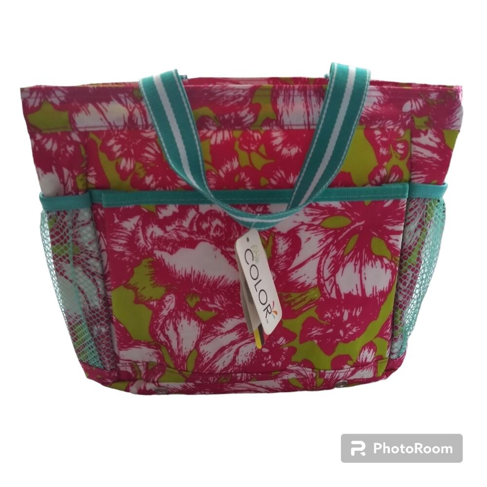 ALL FOR COLOR CADDY Aloha Paradise Lunch Tote Storage